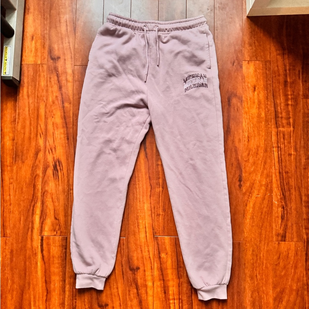 Girl’s Large Pink Michigan Classic Joggers